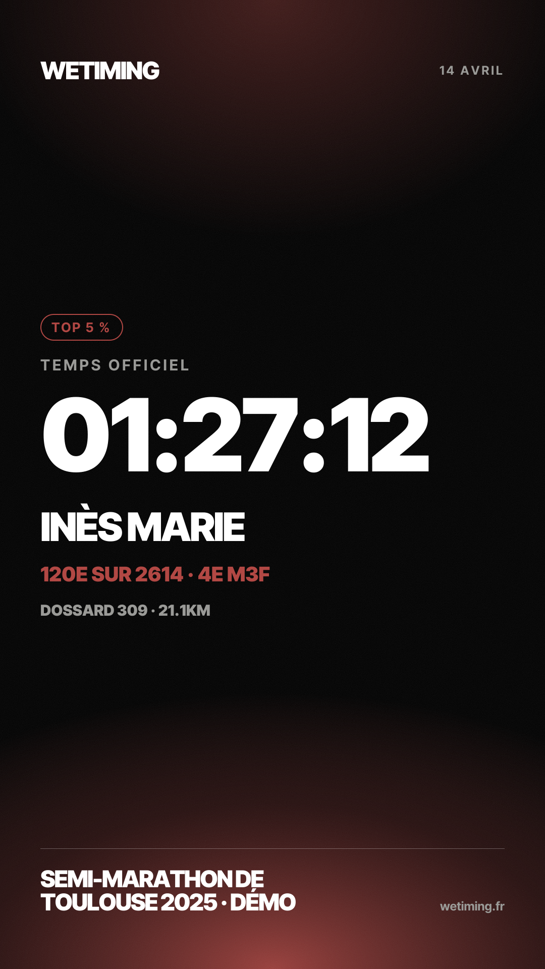 Ton résultat au format Story · horizon