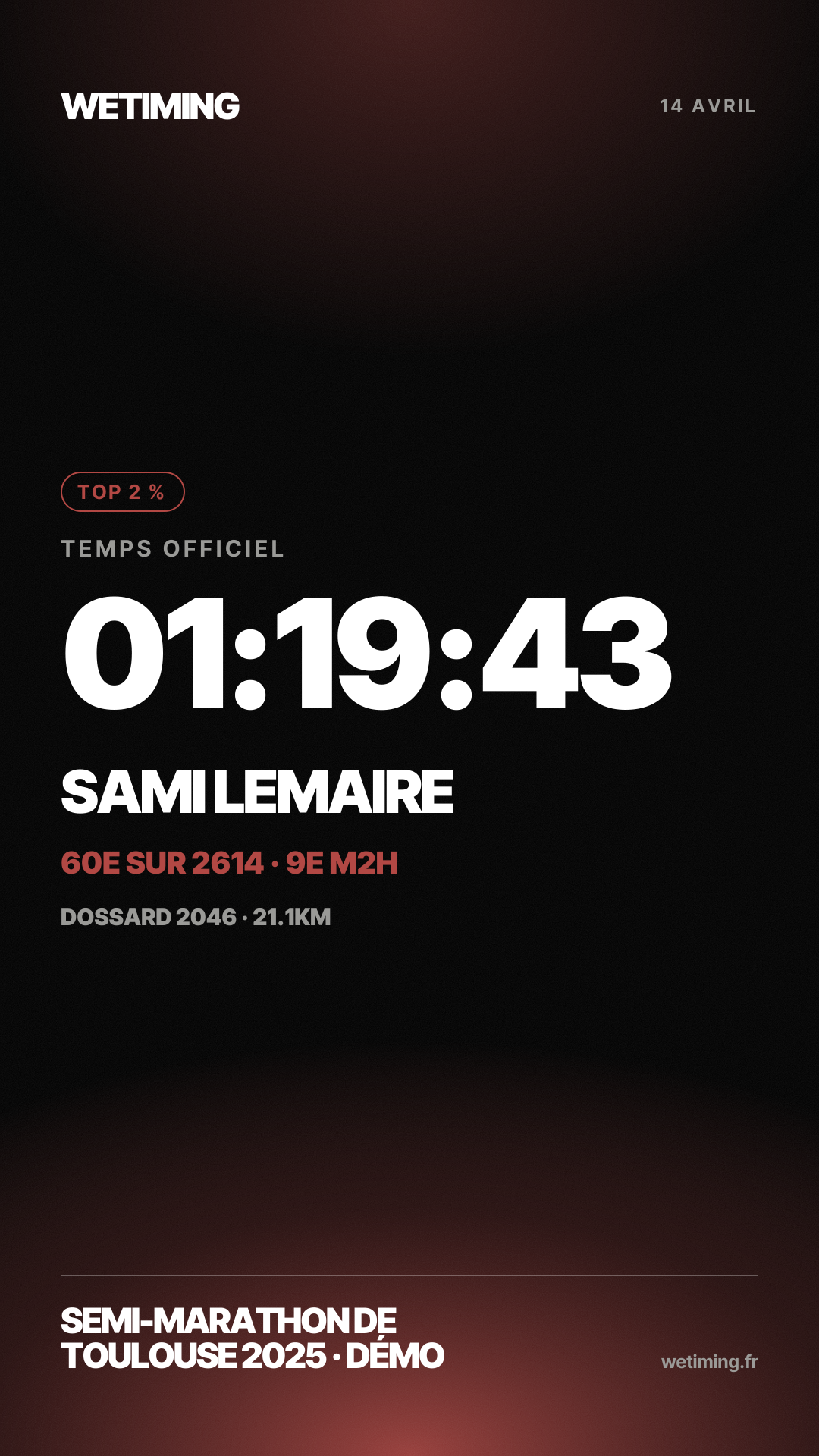 Ton résultat au format Story · horizon